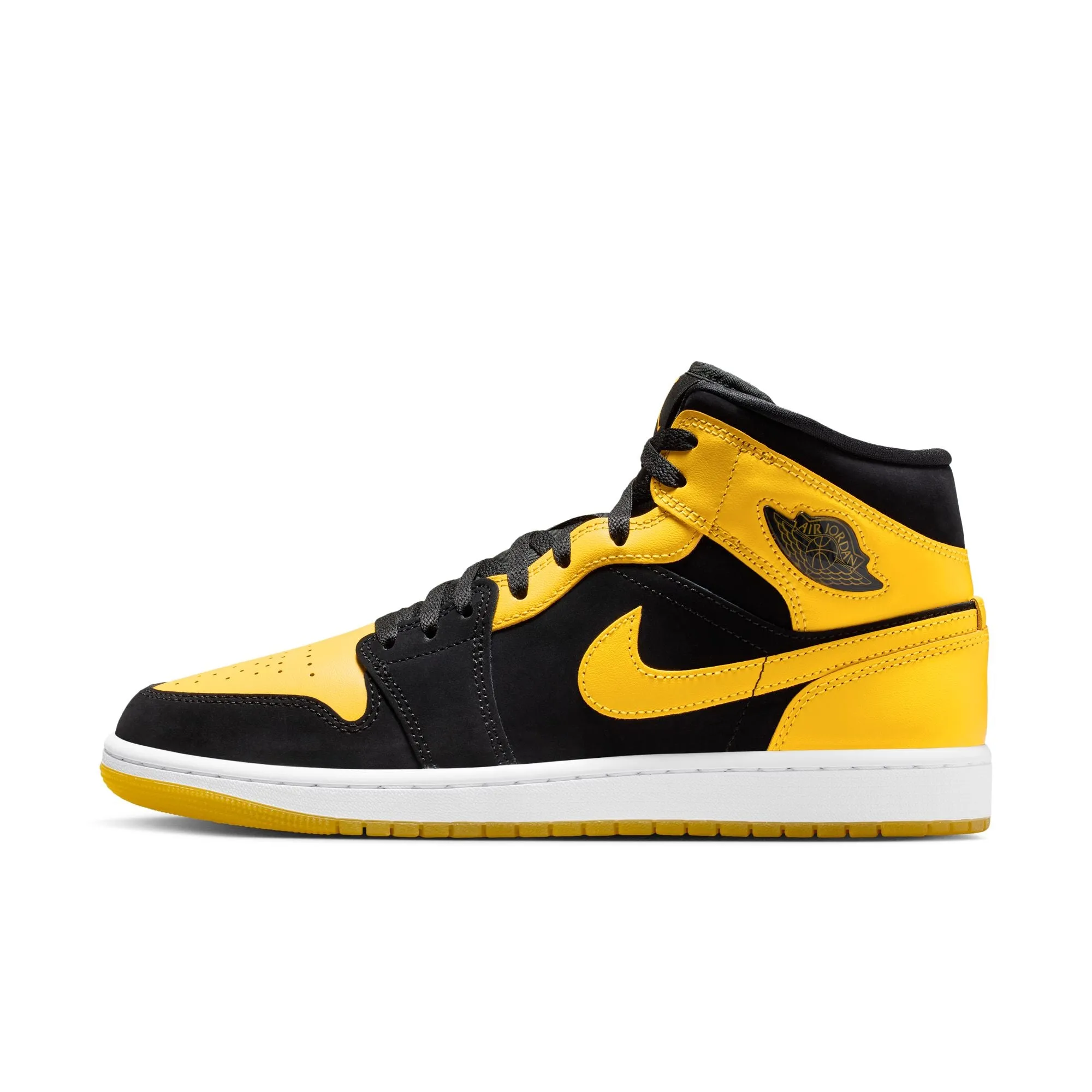Air Jordan 1 Mid SE Men's Shoes Color: Black/varsity Maize-white Style: HJ6654-071