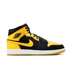 Air Jordan 1 Mid SE Men's Shoes Color: Black/varsity Maize-white Style: HJ6654-071