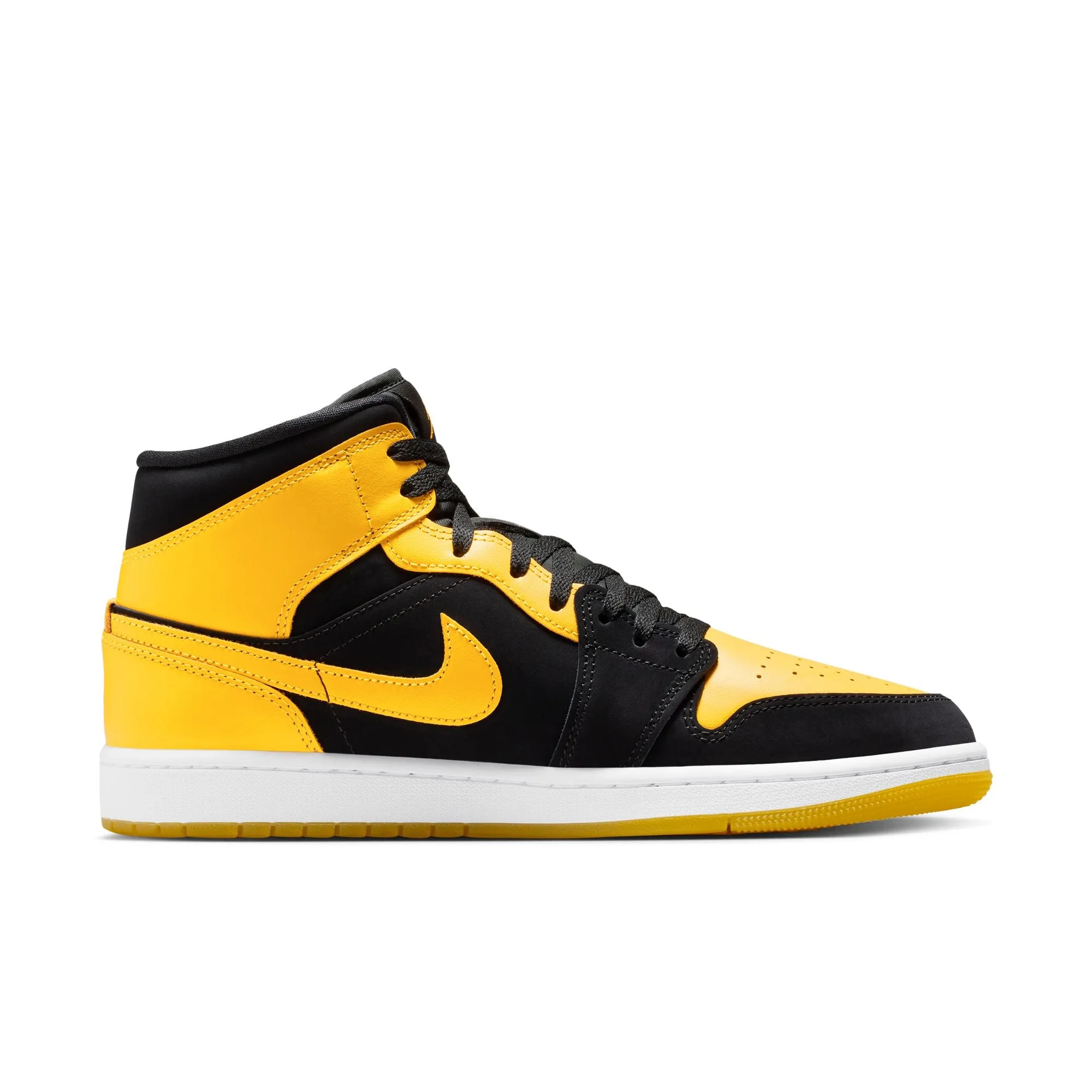 Air Jordan 1 Mid SE Men's Shoes Color: Black/varsity Maize-white Style: HJ6654-071