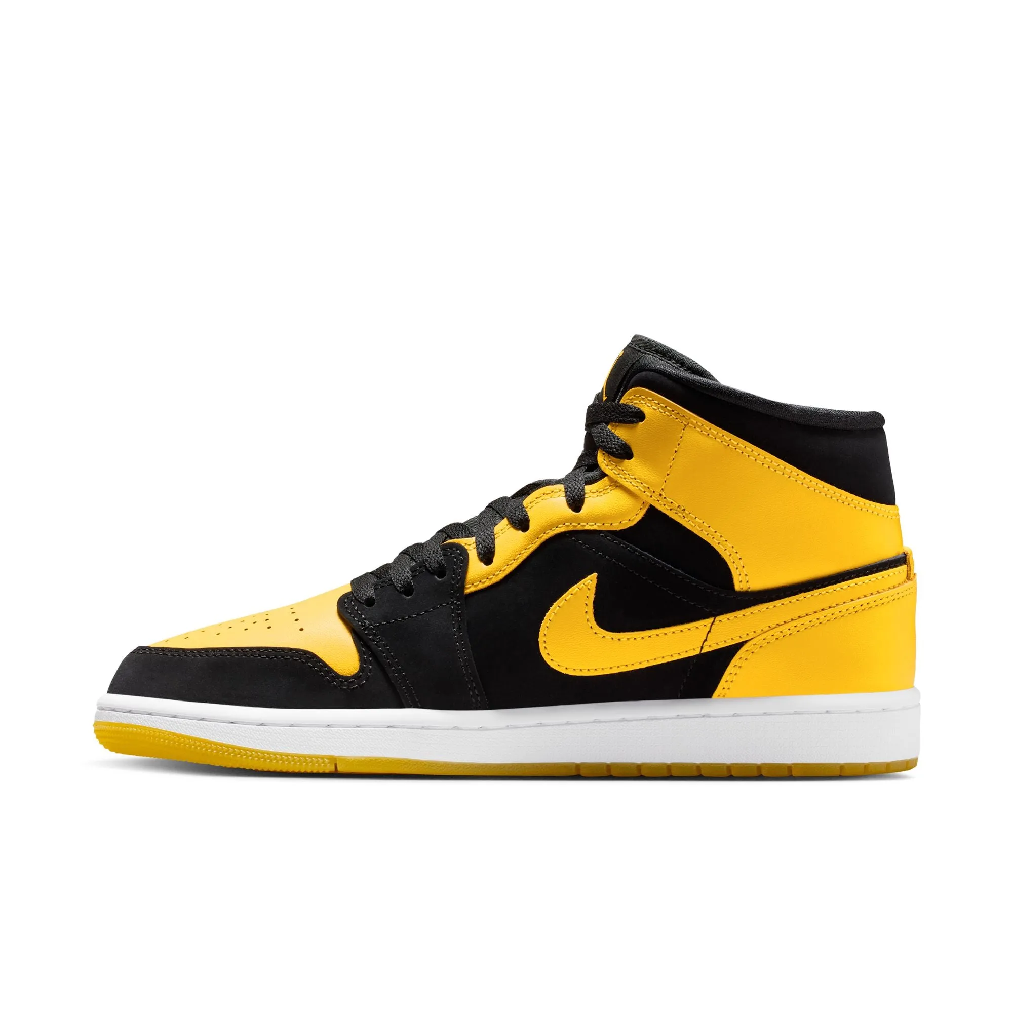 Air Jordan 1 Mid SE Men's Shoes Color: Black/varsity Maize-white Style: HJ6654-071