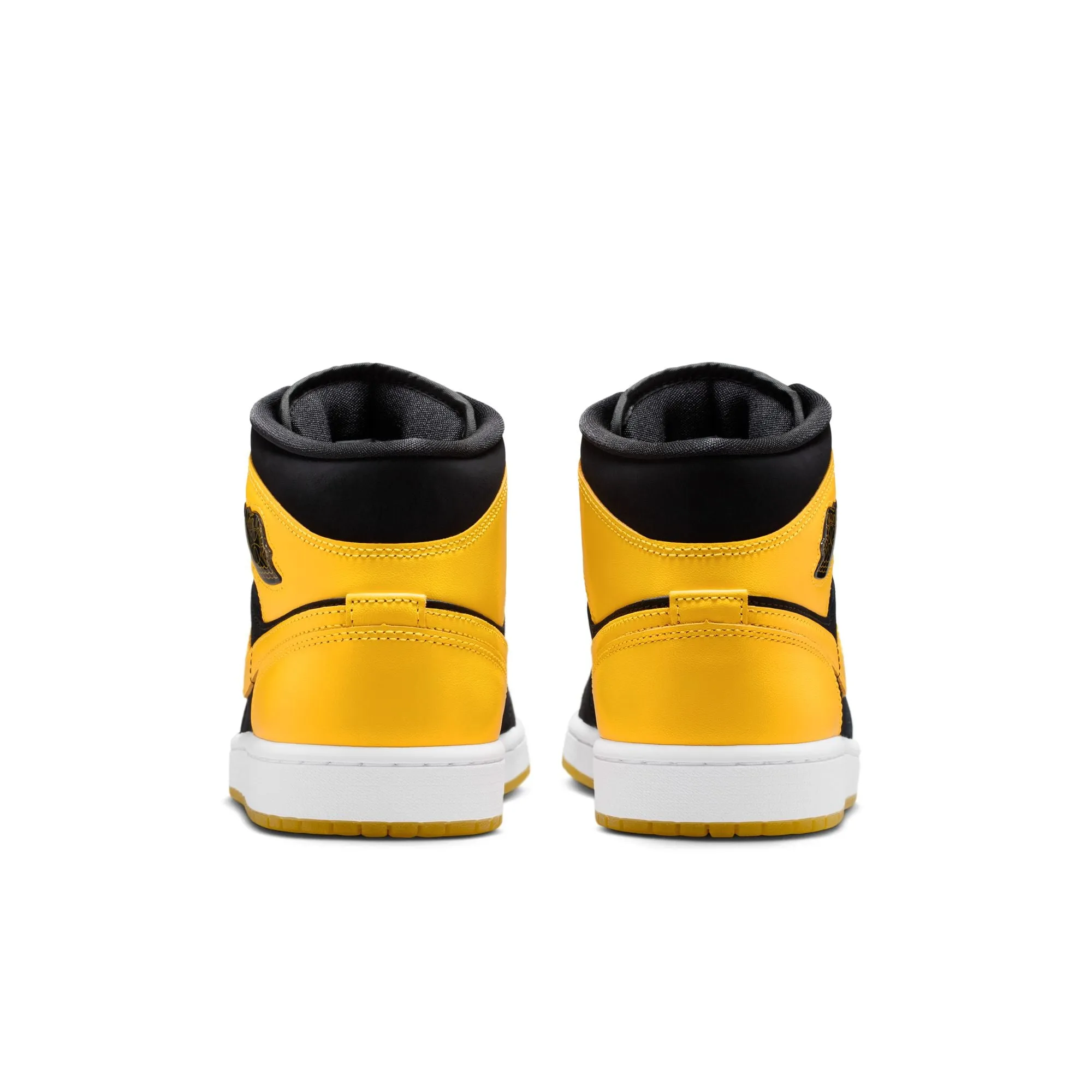 Air Jordan 1 Mid SE Men's Shoes Color: Black/varsity Maize-white Style: HJ6654-071