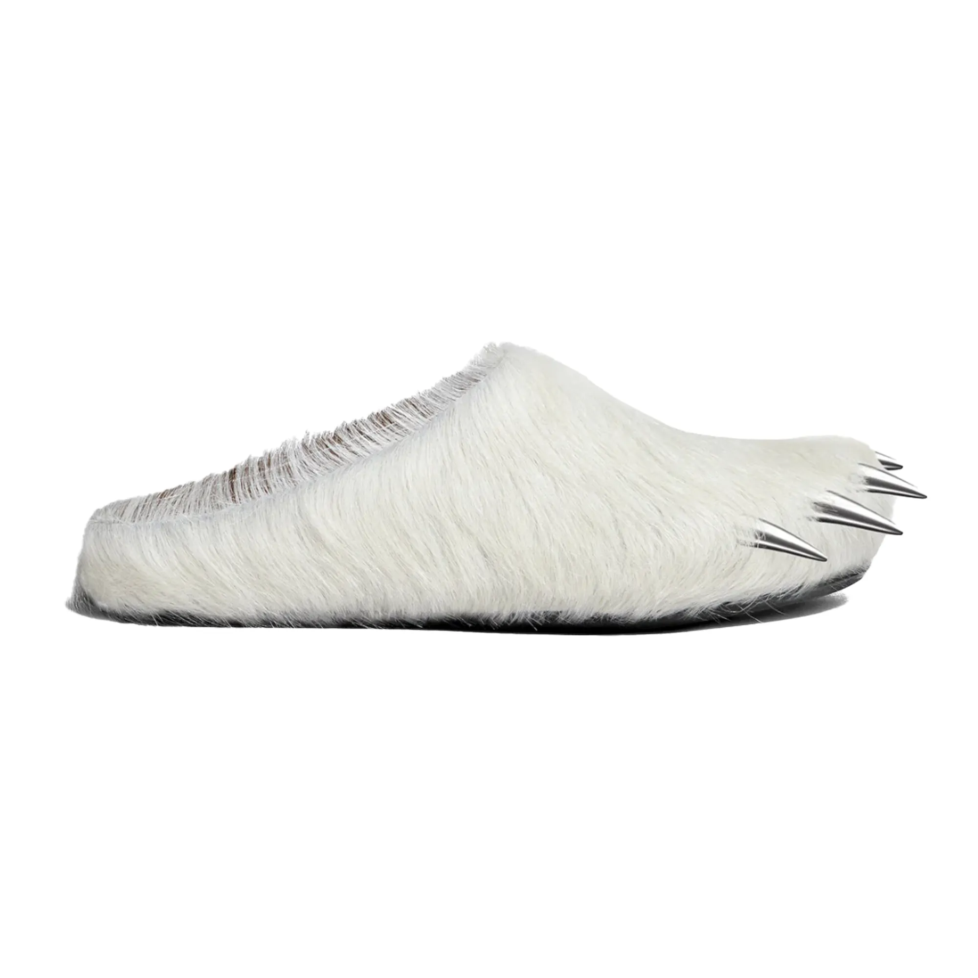 BRAVEST STUDIOS BEAR CLAW MULES WHITE 24SSBEARWH