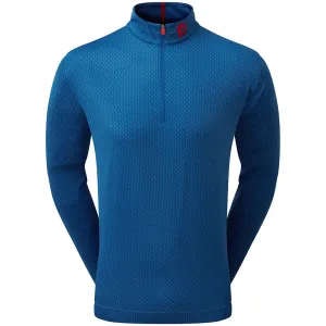 FootJoy Tonal Print Knit Chill-Out 1/2 Zip Pullover - Twilight