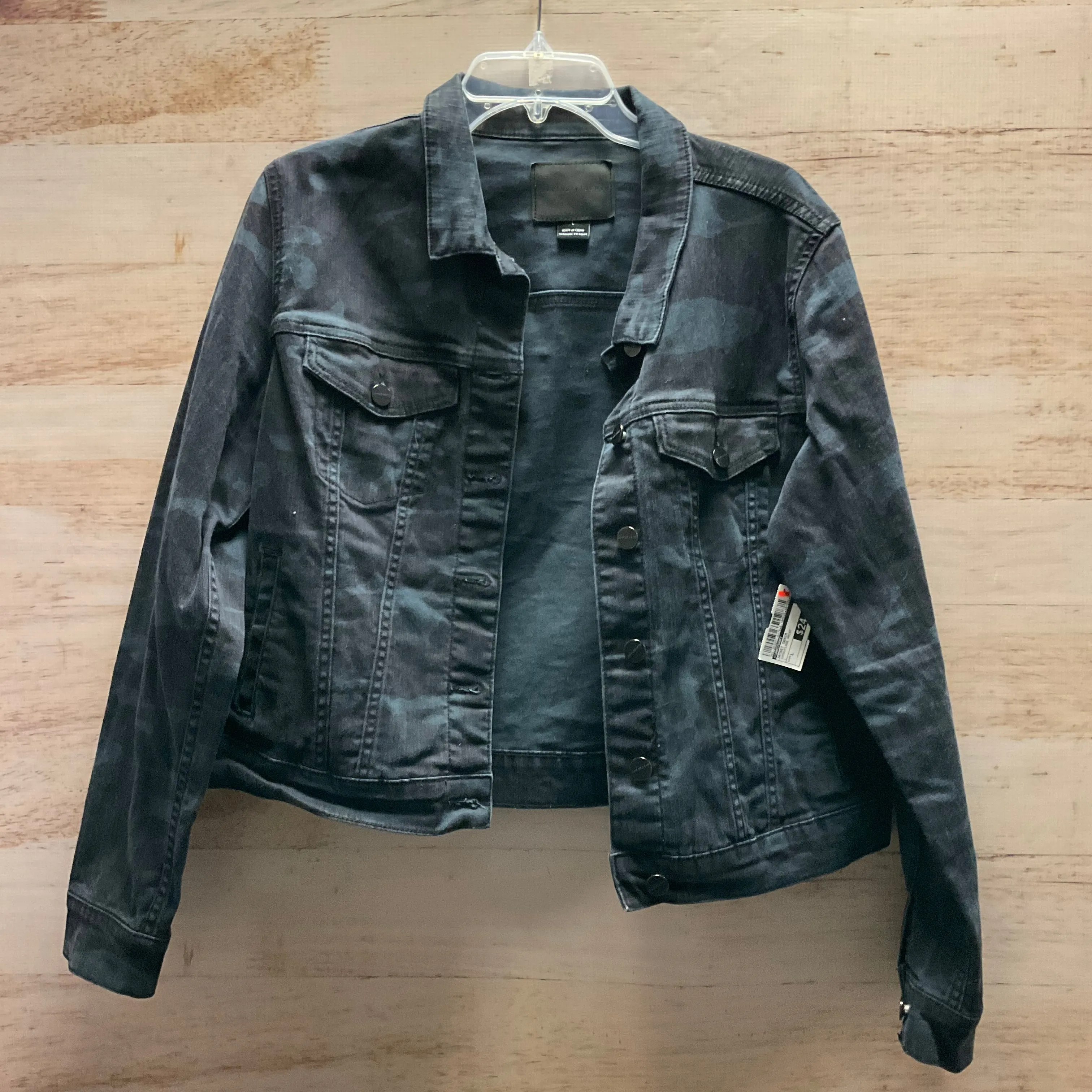 Jacket Denim By Sanctuary In Camouflage Print, Size: L