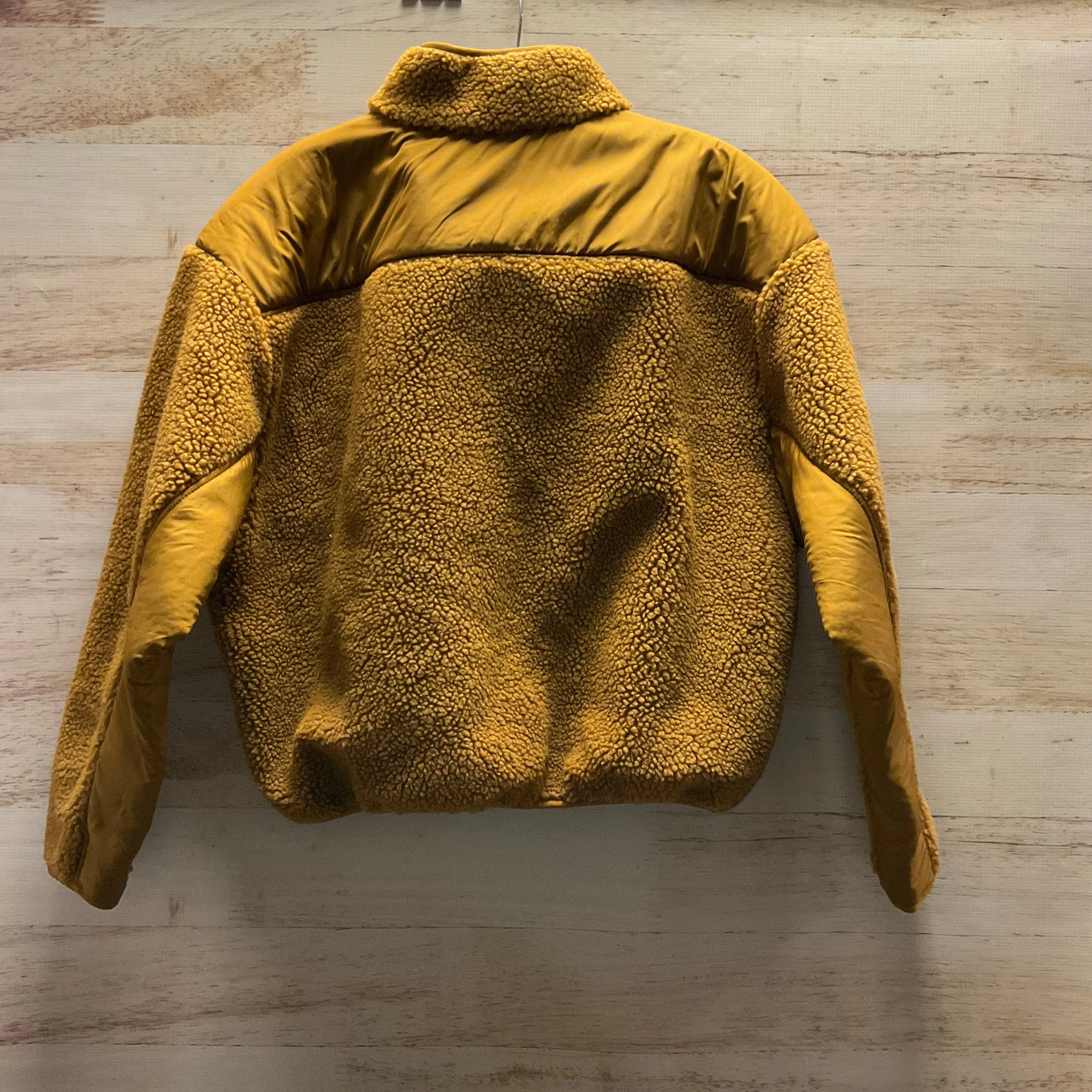 Jacket Faux Fur & Sherpa By Madewell In Yellow, Size: M
