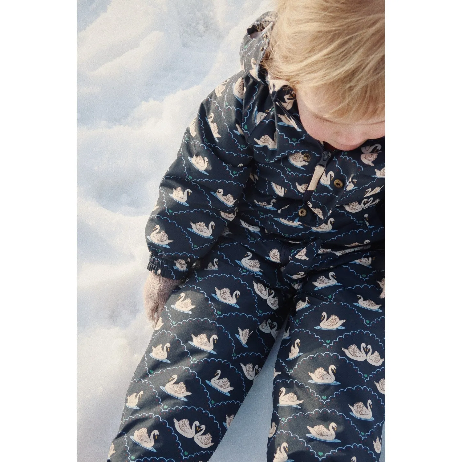 Konges Sljd Swan Eclipse Nohr Snowsuit Print