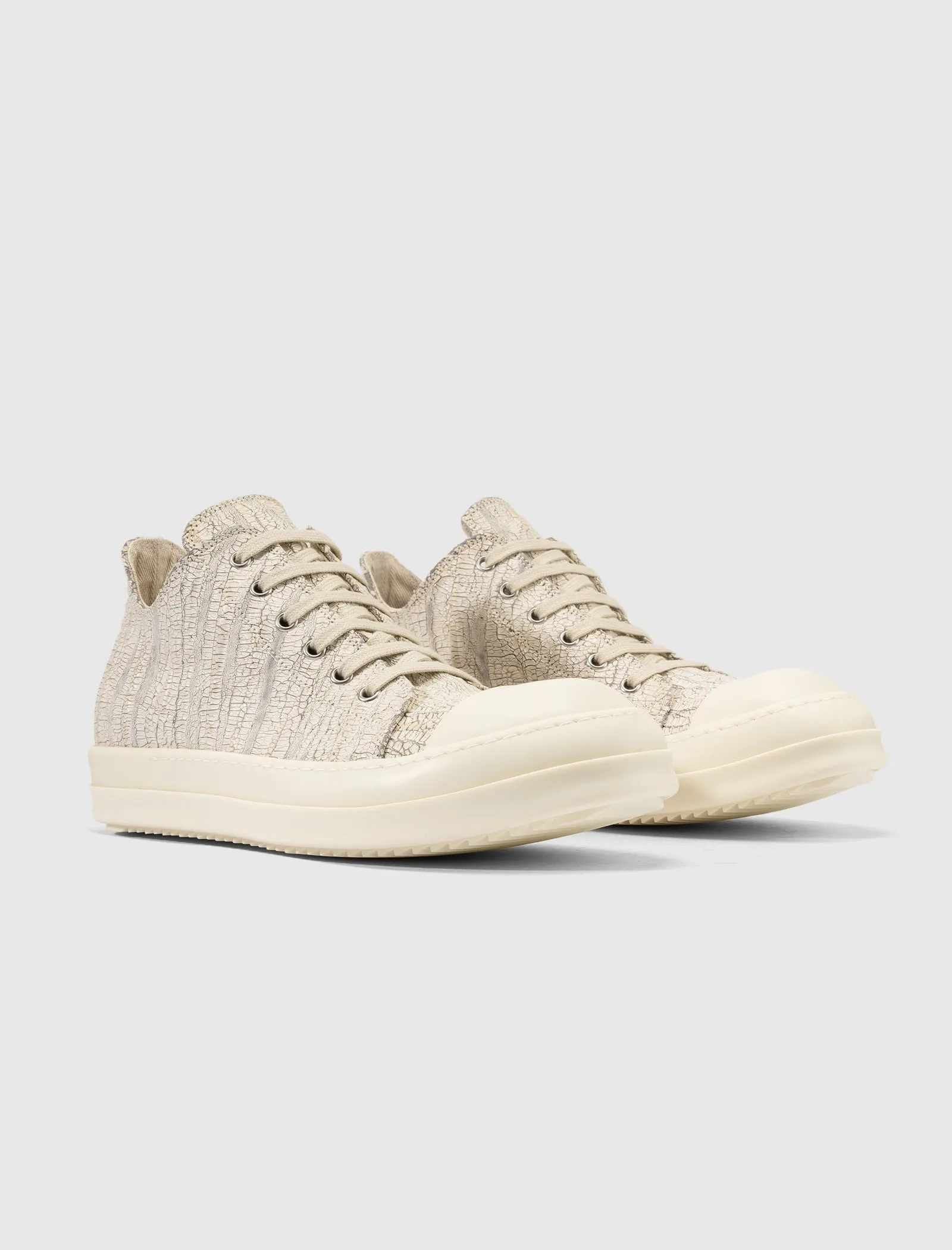 MEGACRUST STRETCH DENIM LOW SNEAKERS "BLACK/MILK"