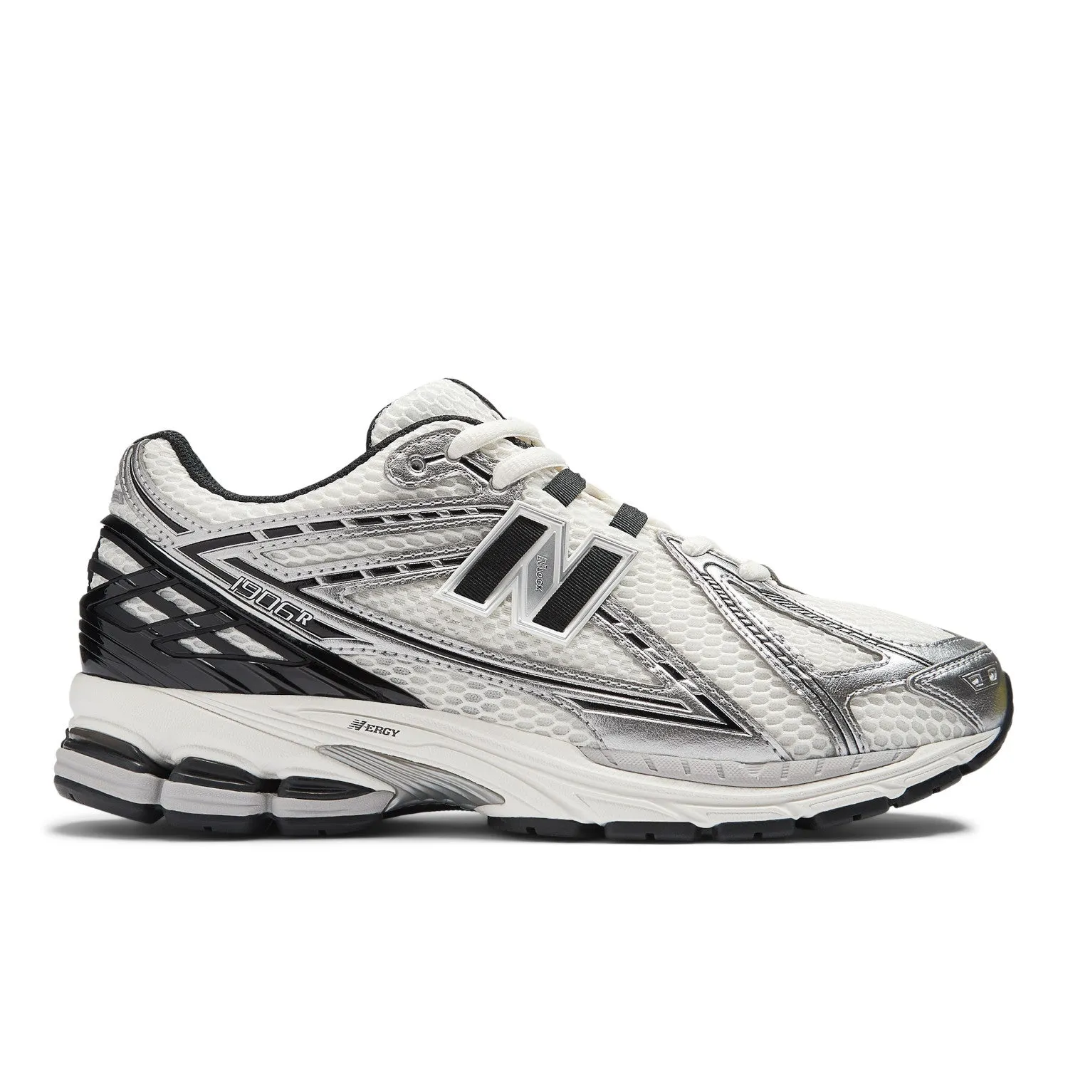 New Balance 1906R Silver Metallic with Black and Sea Salt M1906RER