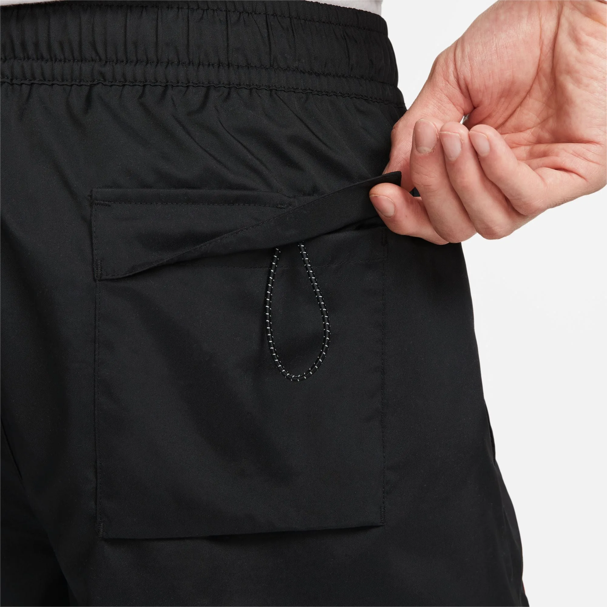 Nike Sportswear Men's Woven Flow Shorts Color: Black/multi Color Style: FJ1653-011