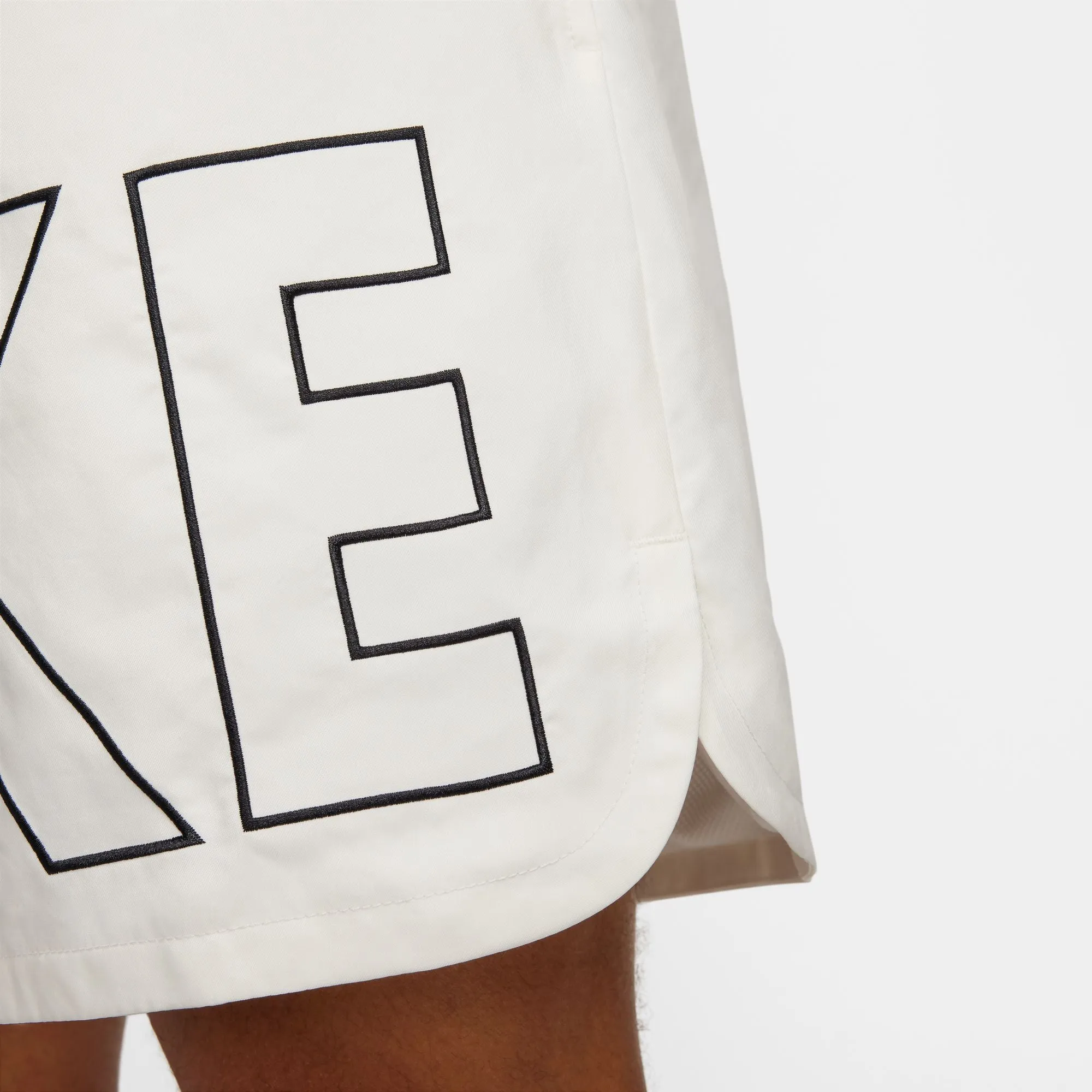Nike Sportswear Men's Woven Flow Shorts Color: Sail/black Style: FJ1653-133