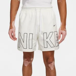 Nike Sportswear Men's Woven Flow Shorts Color: Sail/black Style: FJ1653-133