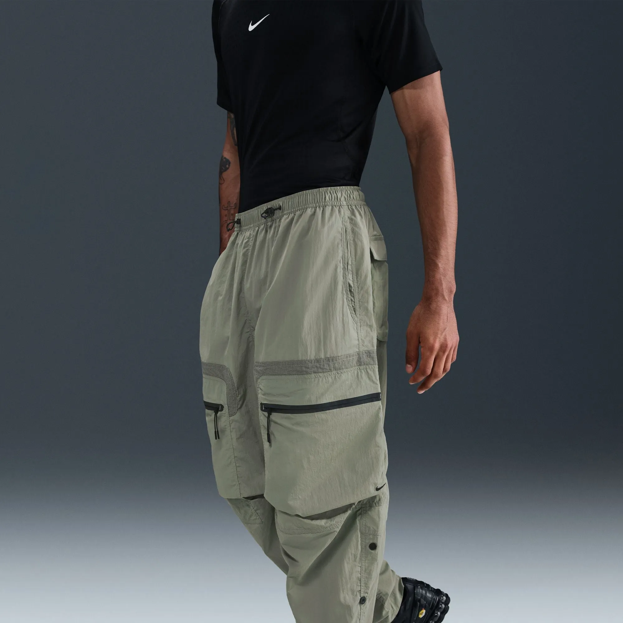 Nike Tech Men's Woven Cargo Pants Color: Light Army/black Style: HJ2940-320