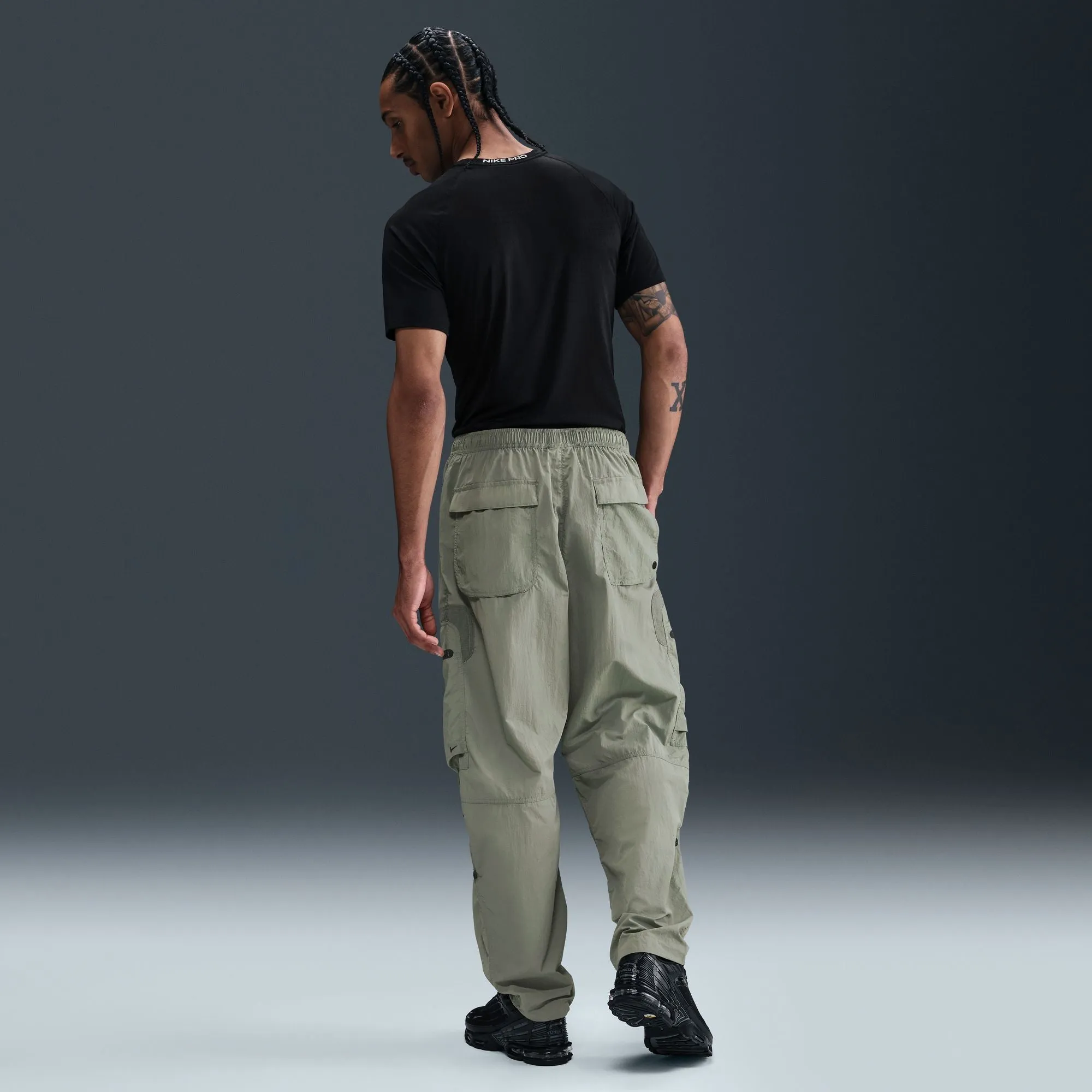 Nike Tech Men's Woven Cargo Pants Color: Light Army/black Style: HJ2940-320