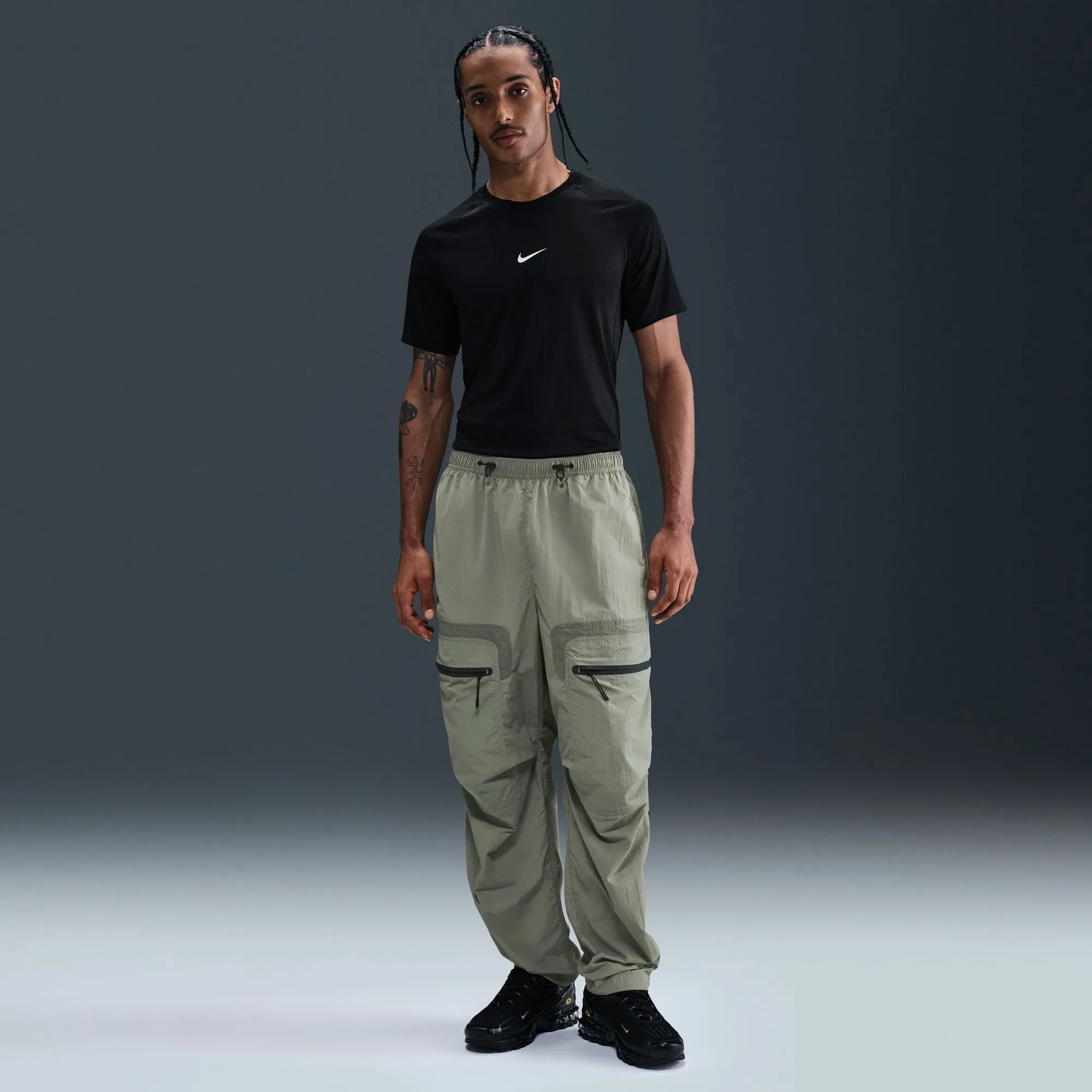 Nike Tech Men's Woven Cargo Pants Color: Light Army/black Style: HJ2940-320