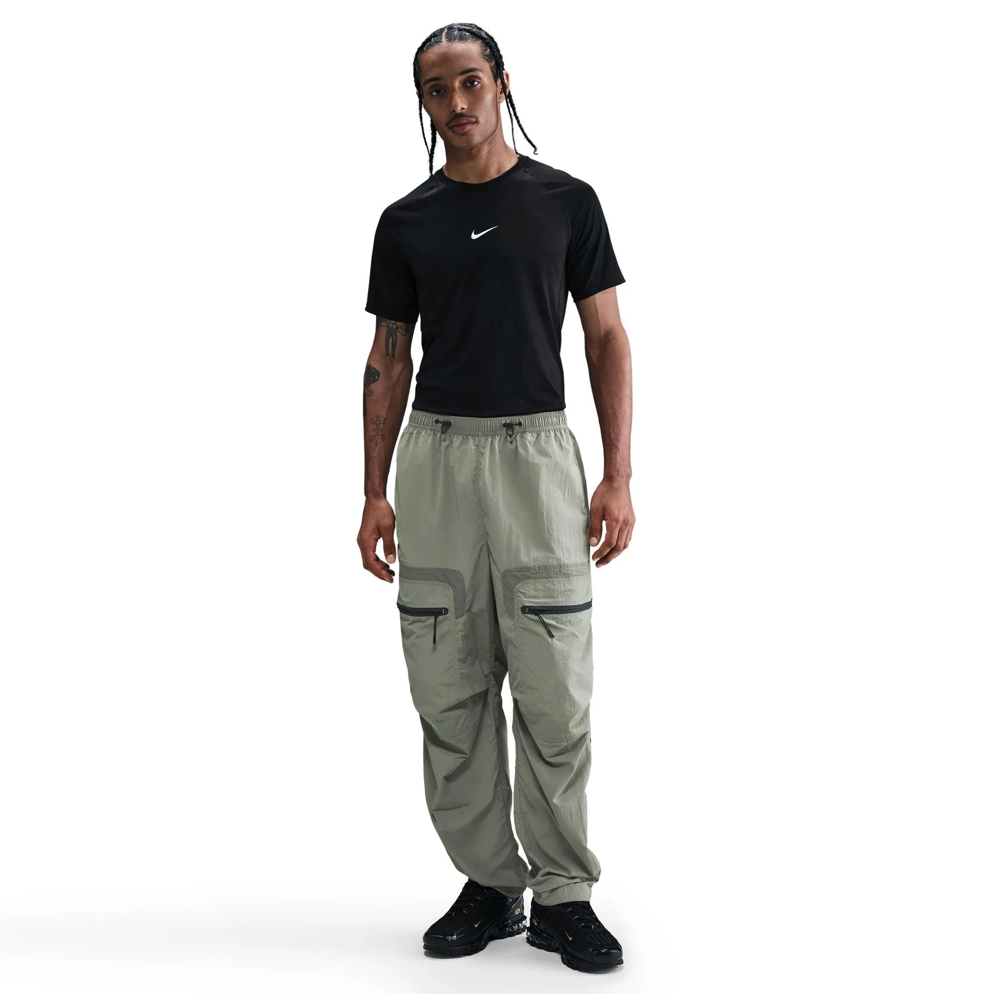 Nike Tech Men's Woven Cargo Pants Color: Light Army/black Style: HJ2940-320