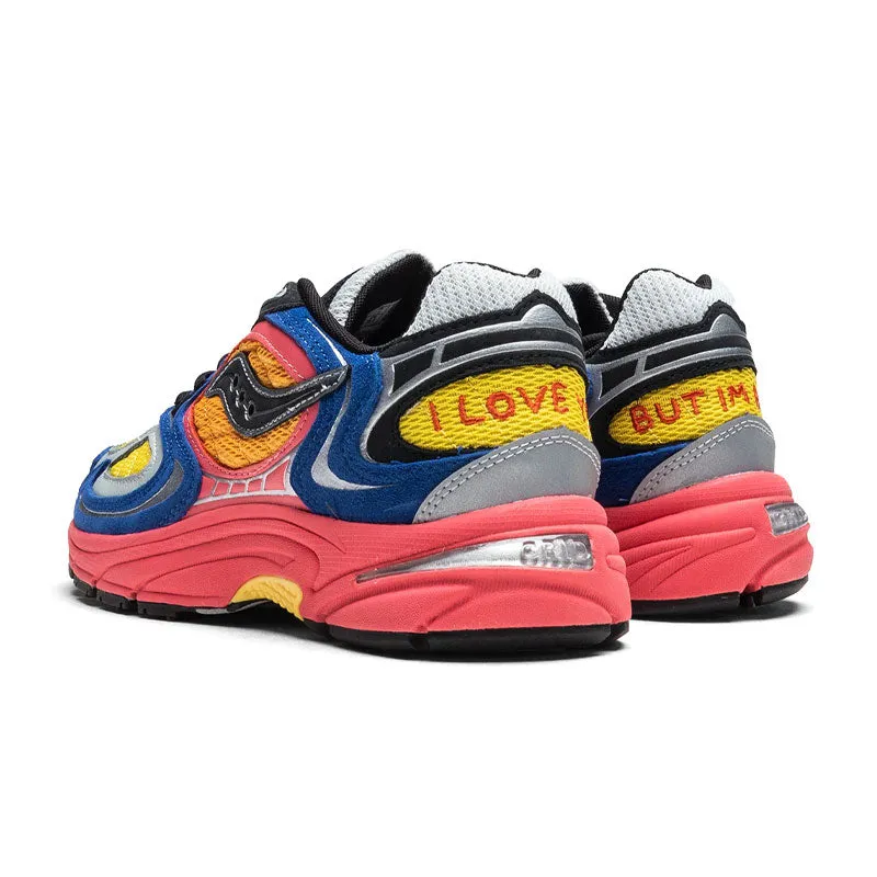 Saucony Grid Jazz 9 Jae Tips I Love You But Im Busy Blue/Orange/Yellow/Pink S70864-3