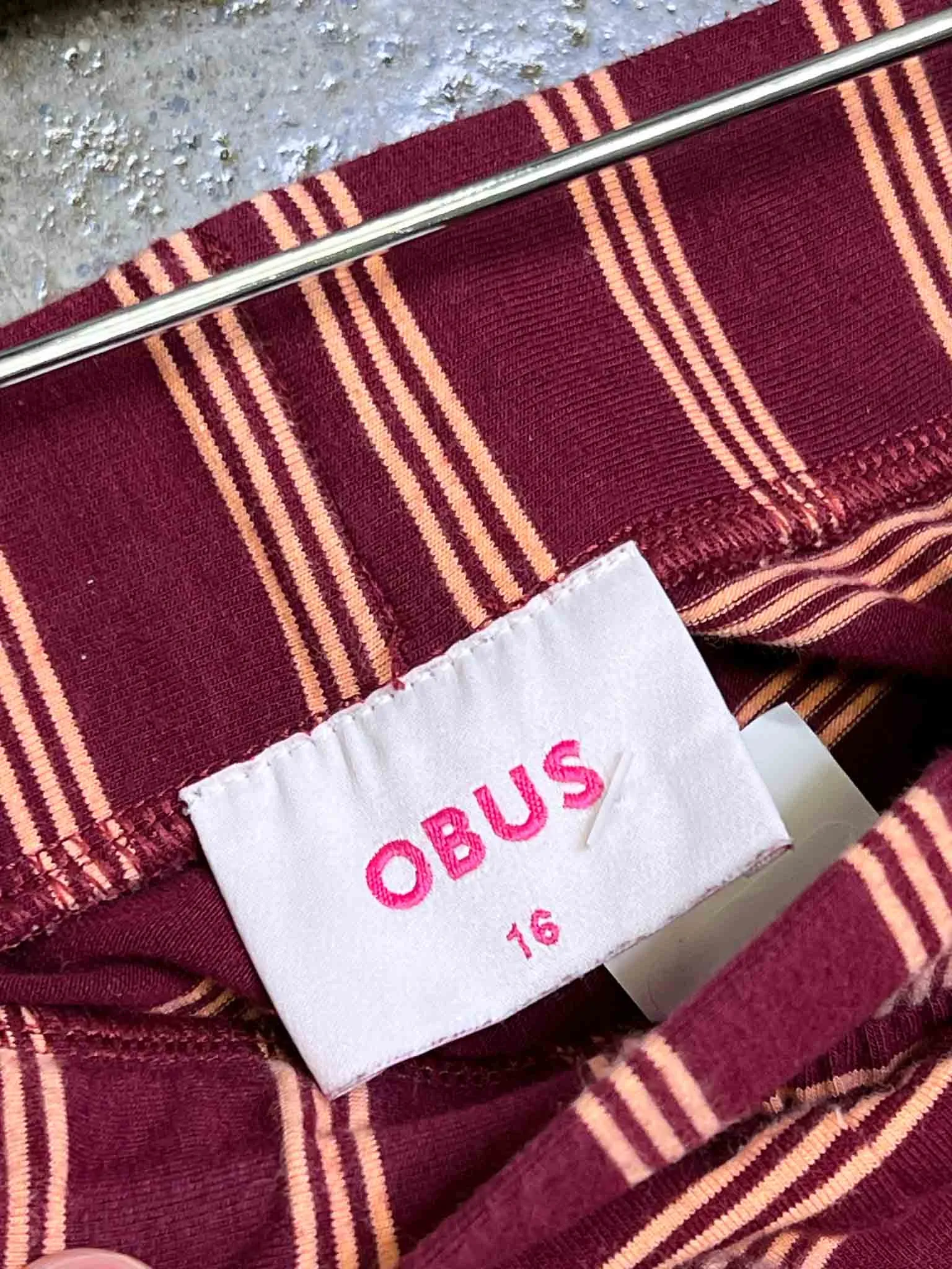 Size 16 | Obus Striped Jersey Pants