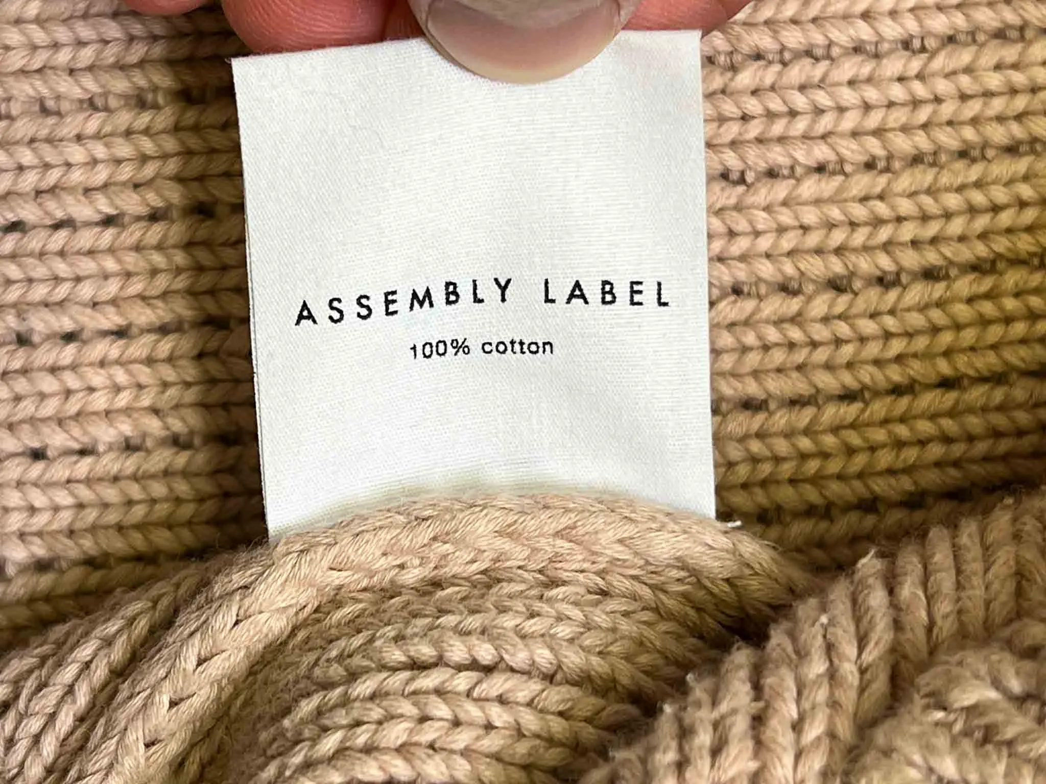 Size 8 | Assembly Label Cotton Knit Jumper