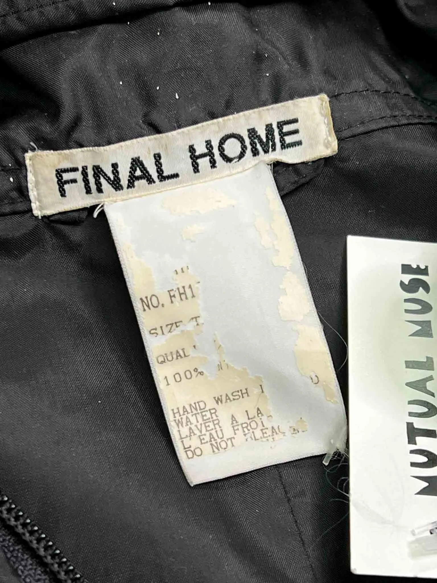 Size S | Final Home Black Long Spray Coat