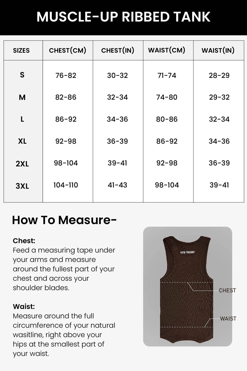 Washed Muscle-Up Ribbed Tank - Black